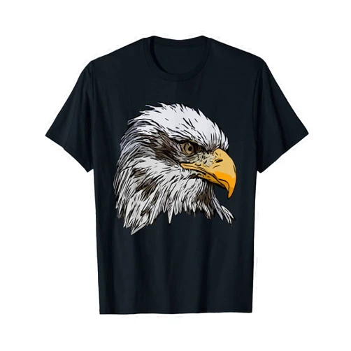 Patriot Graphic Art Forest Bird Wildlife Nature Bald Eagle American National Symbol Animal Patriotic Freedom T-Shirt