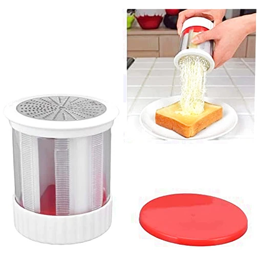 Meinelxdzxy 1PC Manual Cheese Slicer Chese Cutter Spreadable Butter Cheese Gadgets Grater Mill with Lid Butter Dispenser Fruit Shredder