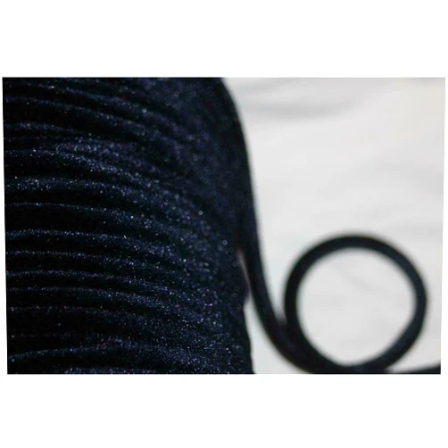 Trimbbon 4 Yards Soft Pewter Gray Velvet Tubular Cording String Minimal Stretch 1/4