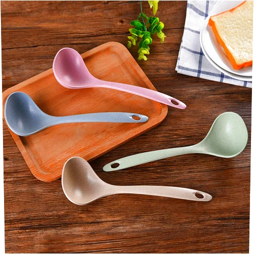 ZP ZaoProteks ZPS1001 Soup Ladle Spoon Great for Cooking, Soup, Chili, Gravy, Salad Dressing and Pancake Batter, 4 Pack