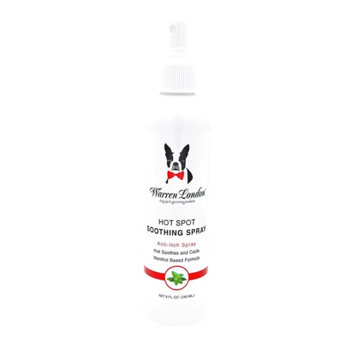 Warren London Dog Hot Spot Soothing Spray- Cooling Anti Itch Spray w/Menthol Made in USA- 8oz