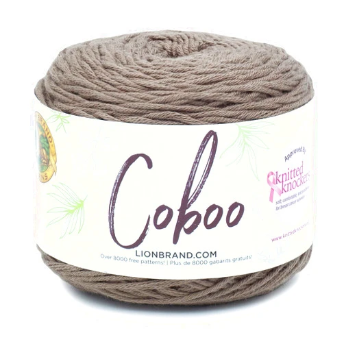 Lion Brand Yarn (1 Skein) Lion Brand Yarn Coboo Yarn, Taupe