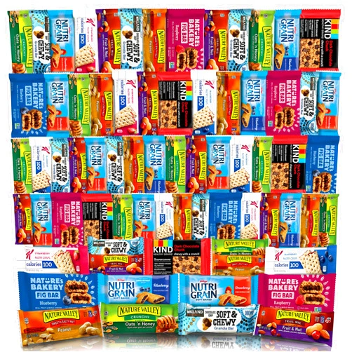 Veratify - Healthy Mixed Snack Box & Snacks Gift Variety Basket - Perfect for Men, Women, Adults, Office, School, College, Work - Variety Assortment Gift Basket - (Gift Care Package 66 Count)