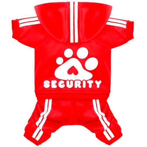 Otunrues Dog Hoodie, Dog Clothes 4 Legs Sweatshirt Security Hoodies Jumpsuit Soft & Warm Sweater Outfit Pullover Dog Winter Coat, Dog Hoodies for Small Medium Large Dogs Cats Apparel(Red,M)