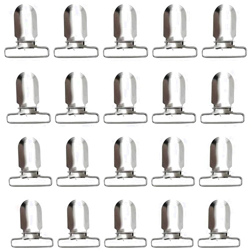 RayTour 40 Pieces Men Suspender Clips Metal Clips Sheet Straps Holder Fasteners Clips Heavy Duty Bed Sheet Fasteners Clips