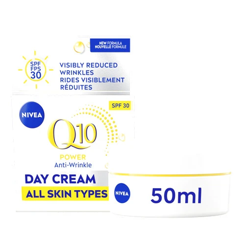 NIVEA Q10 Plus ANTI-WRINKLE with SPF 30 Day Care Cream 50 ml size (1.69 oz)