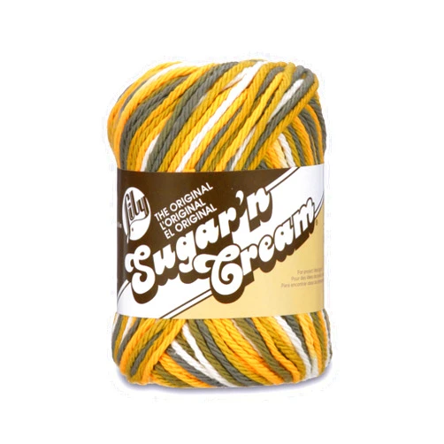 Lily Sugar 'n Cream Yarn, 2 Ounce, Sunrise Ombre, 2 oz,