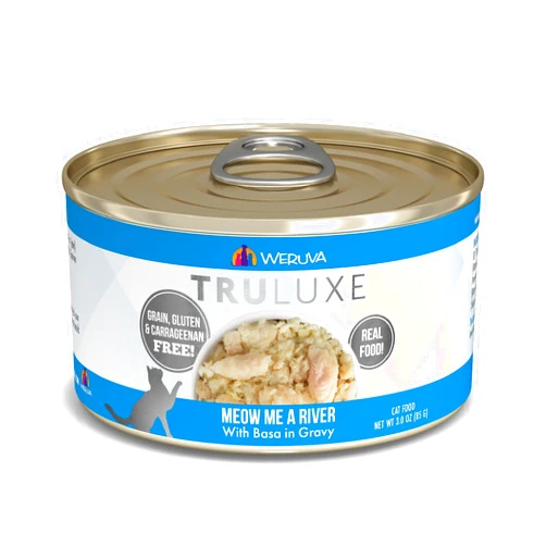 Weruva Truluxe Cat Food, Meow Me A River with Basa in Gravy, 3Oz Can (Pack of 24)