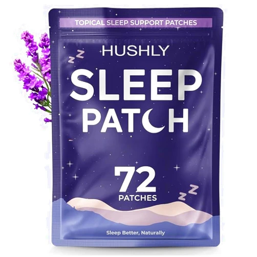 Hushly Original Sleep Patch for Adults Extra Strength (72 Pcs - 2.5 Mo) - Sleep Patch, Natural Nighttime Relaxation Patches, Easy to Use Patches for Men & Women, Supports Restful Nights