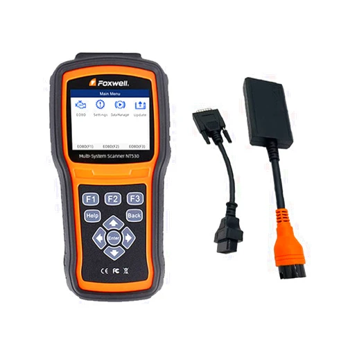 Generic FOXWELL NT530 for Mercedes Benz 38 Pin - All Systems, All Maintenance Service - Bidirectional Diagnostic Scan Tool OBD2 Scanner Automotive Code Reader ABS Bleed SRS Airbag SAS TPMS TPS EPB Oil Reset