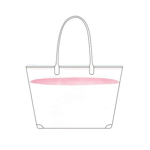 DGAZ Lightweight Purse Organizer Insert for Goyard Anjou/Artois/Saint Louis Bag,silk and DupontPaper handbag inner for Luxury Bags(Pink,Saint Louis PM)