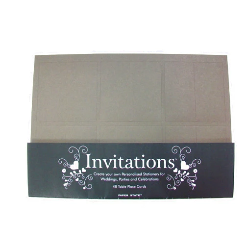 Paperstate Paper State Invitations Place Cards - Chocolate (pack Of 48)