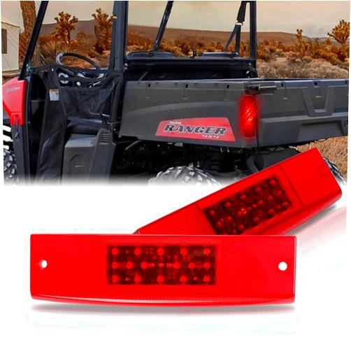 SUNPIE Tail Lights Assembly Compatible with Polaris Ranger 500 570 700 800 900 (EFI EPS Full Size EPS 4x4 Midsize LE EFI) 2009-2022,Waterproof Red Lens LED,Replace #2411450, 1 Pack