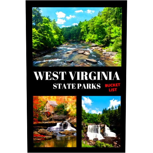 Max Kukis Galgan West Virginia State Parks Bucket List: Travel Log & Memory Journal | America Passport & Stamp Book | Trip Planner & Outdoor Adventure Log List Guide