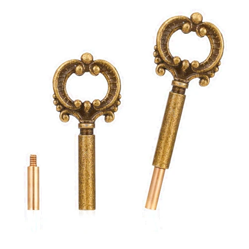 KALIONE 2 Pack Lamp Turn Knob Lamp Turn On/Off Switch Knobs Replacement Lamp Switch Knob with Extensions, Lamp Switch Replacement Lamp Socket Key Switch Turn Knobs for Lamp Socket (Bronze)