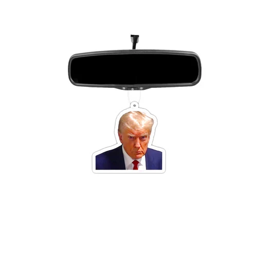 JDIRECT Donald Trump Jail Mugshot Car Decor Air Freshener Black Ice Scented