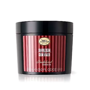 The Art of Shaving Sandalwood Shaving Cream for Men - Mens Beard Care, Protects Against Irritation and Razor Burn, Clinically Tested for Sensitive Skin, The Perfect Gift, 5 Ounce
