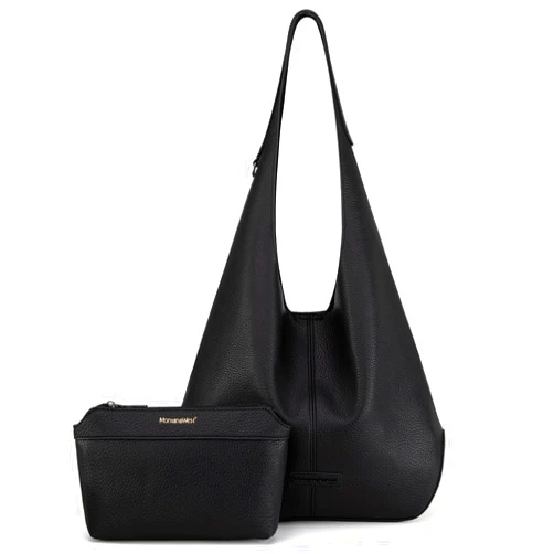Montana West Hobo Bags Purse for Women Ultra Soft Foldable Shoulder Slouchy Handbags with Cosmetic bag