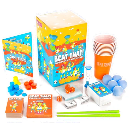Gutter Games Beat That! Game and Household Objects Expansion Combo Pack [Family Party Game for Kids & Adults]