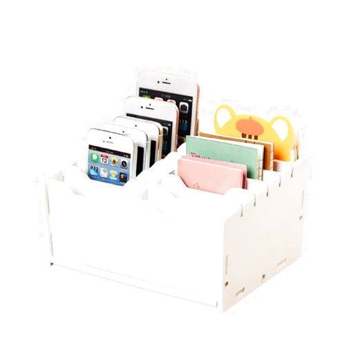 KIYILIHI Mobile Phone Storage Cabinet, Phone Desktop Storage Box, Removable Phone Storage Rack, Cell Phone Tempered Film Shelf,12 Slots Suitable for Teachers Classroom School Office, 85235