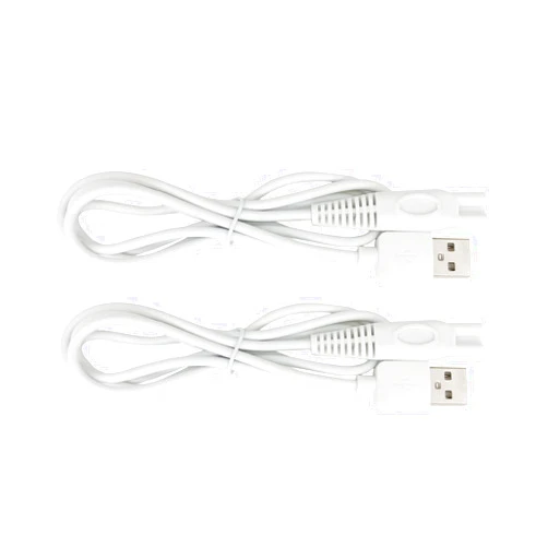 PDEEY Charger Cord Replacement for Finishing Touch Flawless Legs Shaver Women Electric Trimmer - 5V USB Power Cable (2-Pack, White) (NOT for Other Models, Please See Product Pictures Before Buying)