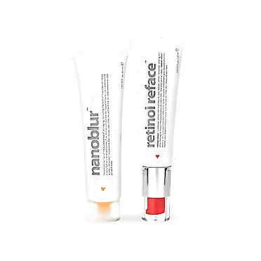 INDEED LABS Nanoblur Instant Skin Blurring Cream and Retinol Reface Wrinkle Repair Cream Bundle