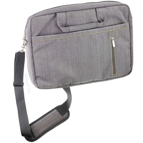 Navitech Grey Premium Messenger Bag - Compatible With LESHP 7 inch