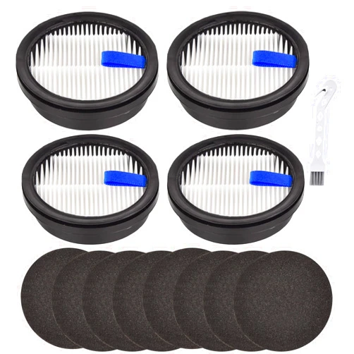 Erinice Filter Replacement for Afoddon A200Pro A200 upright vacuum, for Orfeld B08 / C10A / C10G Part for NEQUARE S12 S25 S26 series cordless vacuum accessories, 4 HEPA Filters + 8 Foam Pre-filters