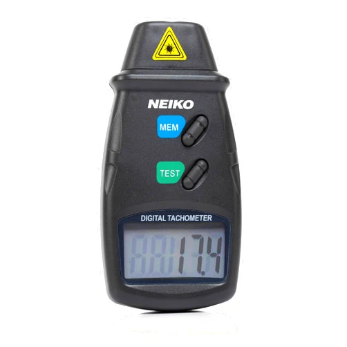 NEIKO 20713A Digital Tachometer, Noncontact Laser Photo Sensor with 2.5 to 99,999 RPM Accuracy, RPM Gauge Marker with Batteries Included