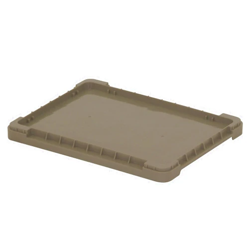 QUANTUM STORAGE SYSTEMS Quantum LID1215 Tote Box Lid, Polyethylene, Gray