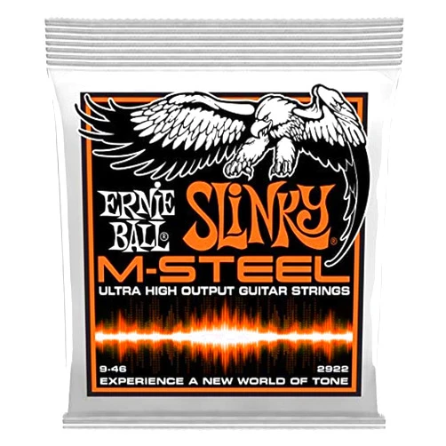 Ernie Ball Hybrid Slinky M-Steel Electric Guitar Strings, 9-46 Gauge (P02922)