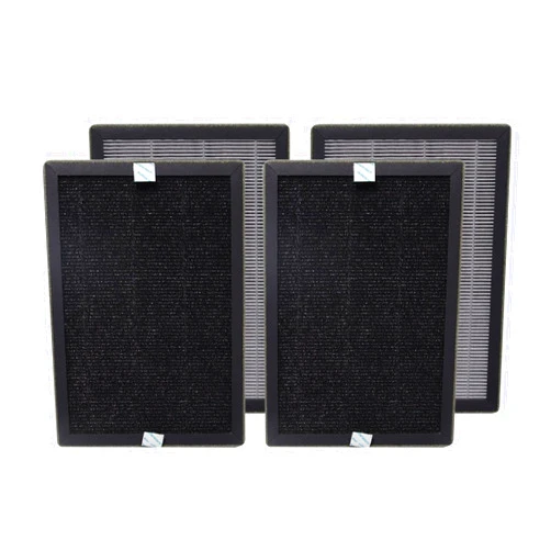 PUREBURG Replaccement Filter Compatible with Airversa Purelle AP2 Air Purifier, 2-Pack (4 Filters) H13 HEPA Activated Carbon 2-in-1 3-Stage Filtration