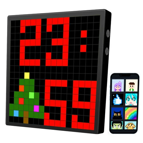 Neonawall LED Pixel Display, Pixel Art with 32 x 32 LED Panel Display APP Control Custom Text Pattern Animation for Gaming Room Decor, Digital Clock, Christmas Gifts