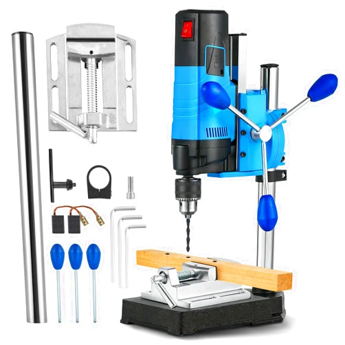 Antstone Mini Benchtop Drill Press 6-Speed 2800RPM Drill Press Rotary Tool Workstation Stand Precision Benchtop Drilling Machine 1200W Electric Portable Table Driller 3.15 Inch Depth