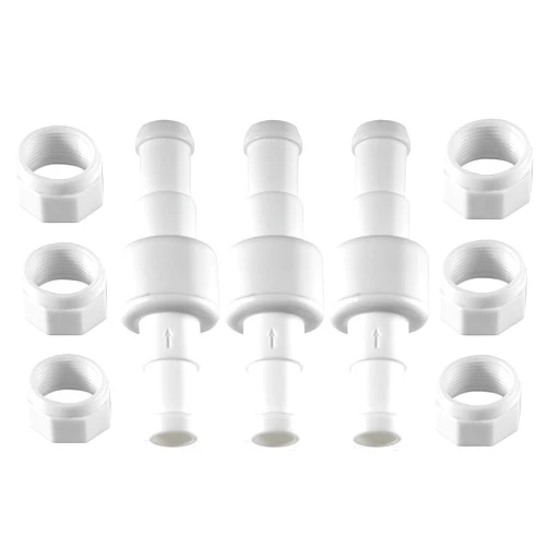 UCEDER Pool Cleaner Hose Swivel D20 and Hose Nut D12,Pool Hose Ball Bearing Combo Replacement Kit Compatible with Zodiac Polaris 280, 380, 180 Pool Cleaner (3)