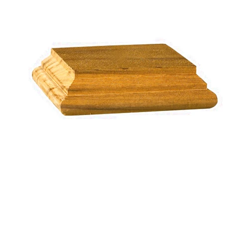 CAPITOL CITY LUMBER 4x4 Hatteras Castine Cedar Post Cap With No Hole