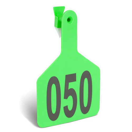 MUDUOBAN 50 Pcs Z Tags Cattle Ear Tag with Number Large TPU Plastic Livestock Ear Tag 001-050 for Cow,Goat,Sheep,Pig,Calves,Dog Animal ID Identification Tag 4.4