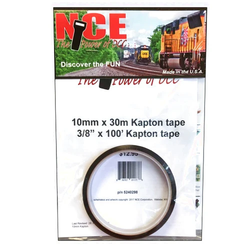 NCE 5240298 KAP10 Kapton Tape 10mm x 30m - 3/8'' X 100'