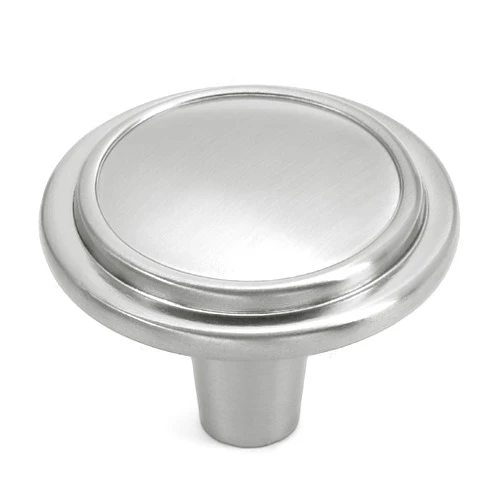 HESTIA HARDWARE 30 Pack - Satin Nickel Knob Ring Knob Silver Round Cabinet Knobs, Kitchen Cabinet Hardware, Silver Dresser Knobs 1-1/4 Diameter Knob (Z6.30.S)