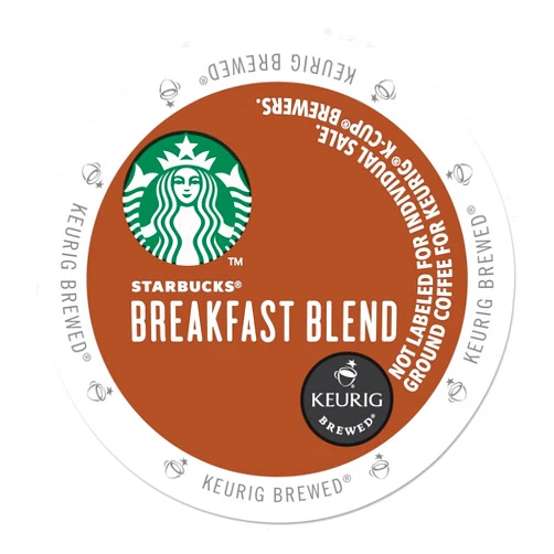 Starbucks Breakfast Blend Medium Roast Single Cup Coffee for Keurig Brewers, 24 Count