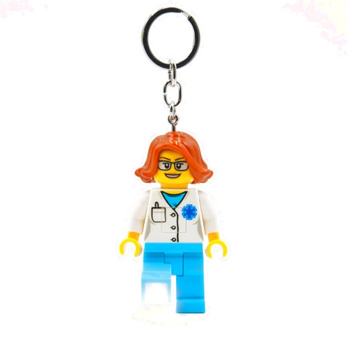 IQ LEGO Classic Doctor Keychain Light - 3 Inch Tall Figure (KE185)