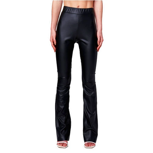 [BLANKNYC] Womens Hoyt Vegan Leather Mini Boot Cut Legging