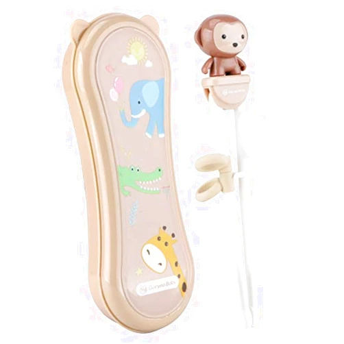 Goryeo Baby Training Chopsticks for Kids - Kids Chopsticks Use Completely Harmless Material - Anti-dislocation Buckle Design - Includes Portable Box