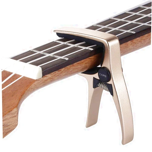 Ukulele Capo Mini Size Professional 4 String Guitar Capo, Ukulele Capo (GOLD)