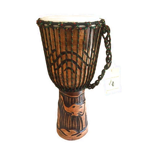 JIVE Djembe Drum African Bongo Congo Wood Drum Deep Carved Solid Mahogany Goat Skin Professional Quality 16