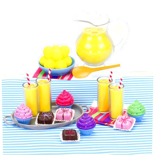 Sophia's 21 Piece Desserts and Fresh Lemonade Set for 18'' Dolls, Multicolor