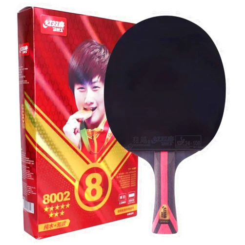Ppbigu DHS 8 Star 8002 Professional Table Tennis Racket Ping Pong Paddle, 5 Wood 2 Aryslate Carbon, Finished Racquet