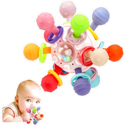 TOHIBEE Baby Montessori Sensory Toys for 0-6 6-12 Months, Food Grade Teething Toys for Babies 0 3 6 9 12 18 Months, Newborn Infant Learning Developmental Toys Gifts for 1 2 Year Old Boys Girls