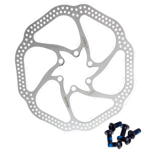 HemeraPhit Gymforward HemeraPhit Mountain Bike 160mm Rotor/ 180mm Rotor Bicycle Disc Brake Rotors with Bolts (180mm)