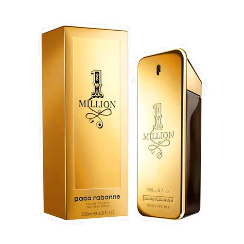 Paco Rabanne 1 Million Fragrance For Men - Fresh And Spicy Notes Of Amber, Leather Tangerine Adds A Touch Irresistible Seduction Ideal With Rebellious Charm Edt Spray 6.8 Oz